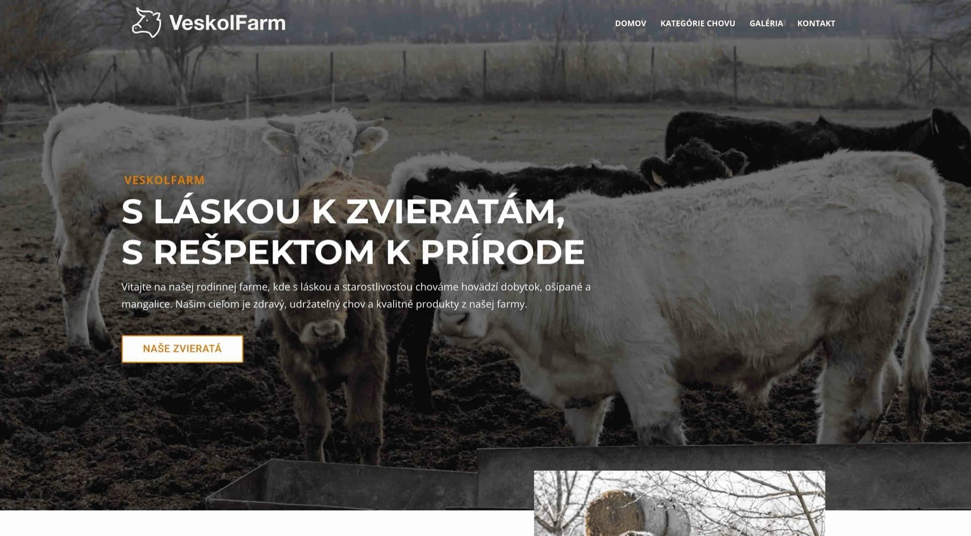Veskol Farm website